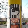 De Poezenboot zwart-wit poster medium (45-62,5cm)
